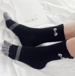 REBEKA Skarpety Damskie z Pięcioma Palcami, pięciopalczaste 35-40 bawełniane 5D15