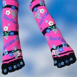 Skarpety z palcami pięciopalczaste kwiaty 